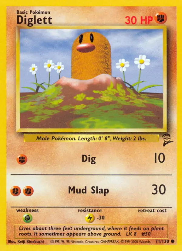 Diglett, Pokémon card