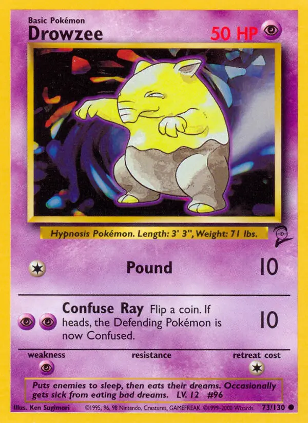 Drowzee, Pokémon card