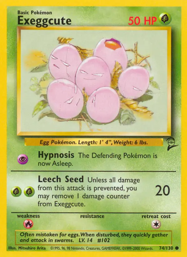 Exeggcute, Pokémon card
