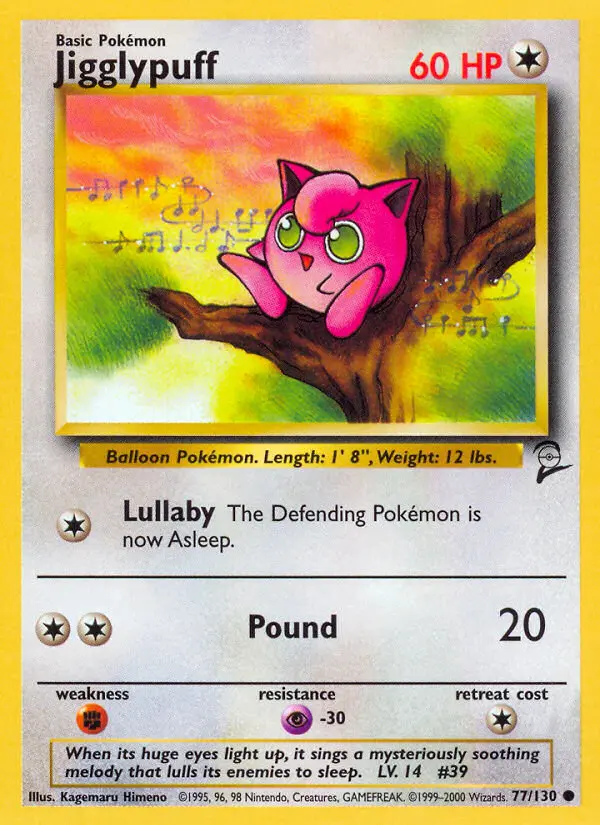 Jigglypuff, Pokémon card