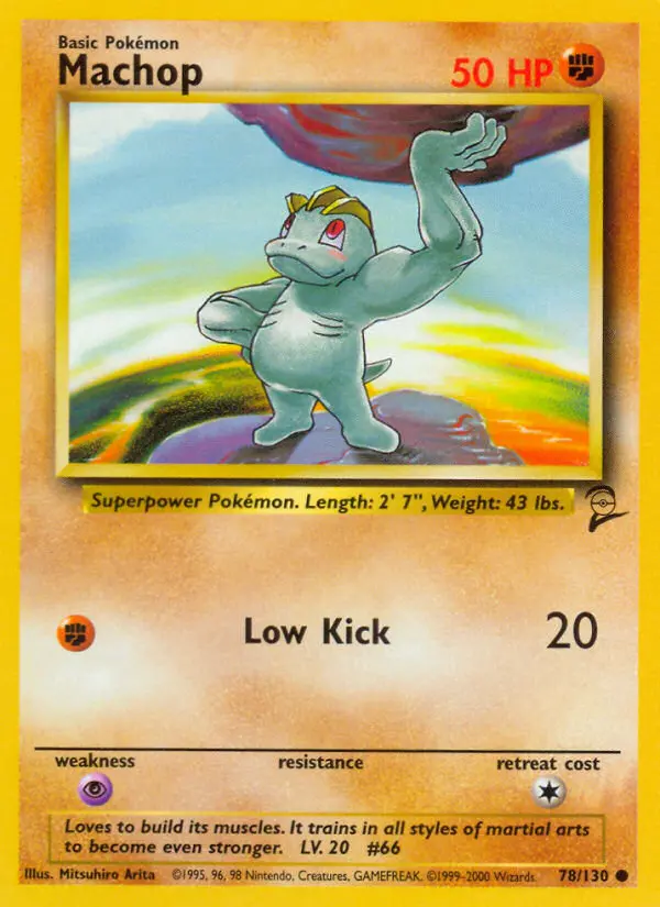 Machop, Pokémon card