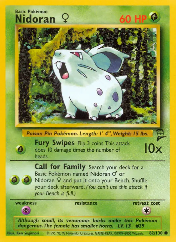 Nidoran♀, Pokémon card