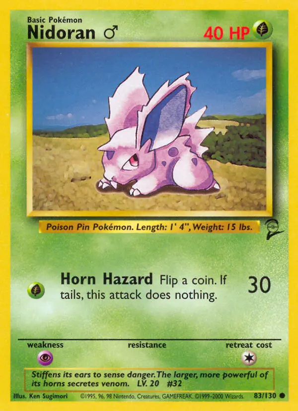 Nidoran♂, Pokémon card