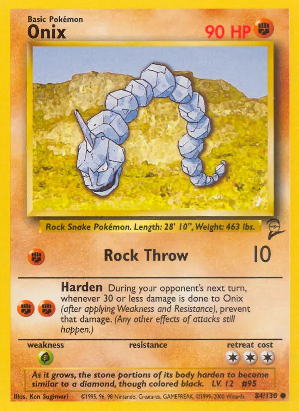 Onix, Pokémon card