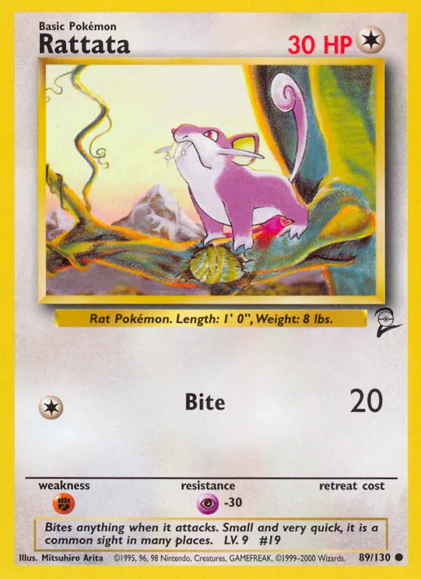 Rattata, Pokémon card