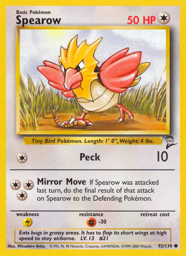 Spearow, Pokémon card