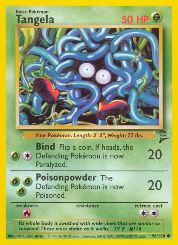 Tangela, Pokémon card