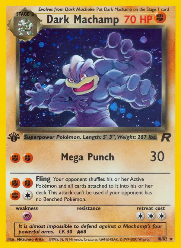 Dark Machamp, Pokémon card