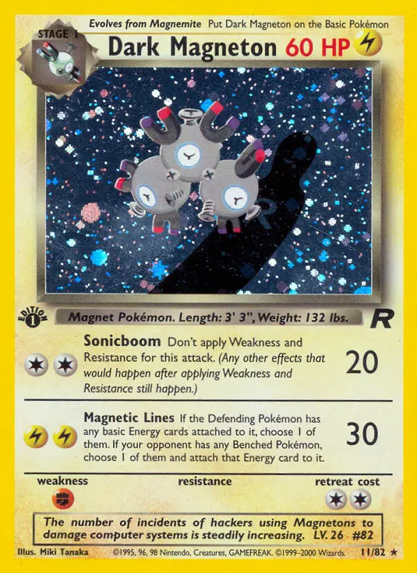 Dark Magneton, Pokémon card