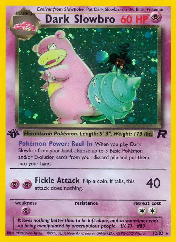 Dark Slowbro, Pokémon card