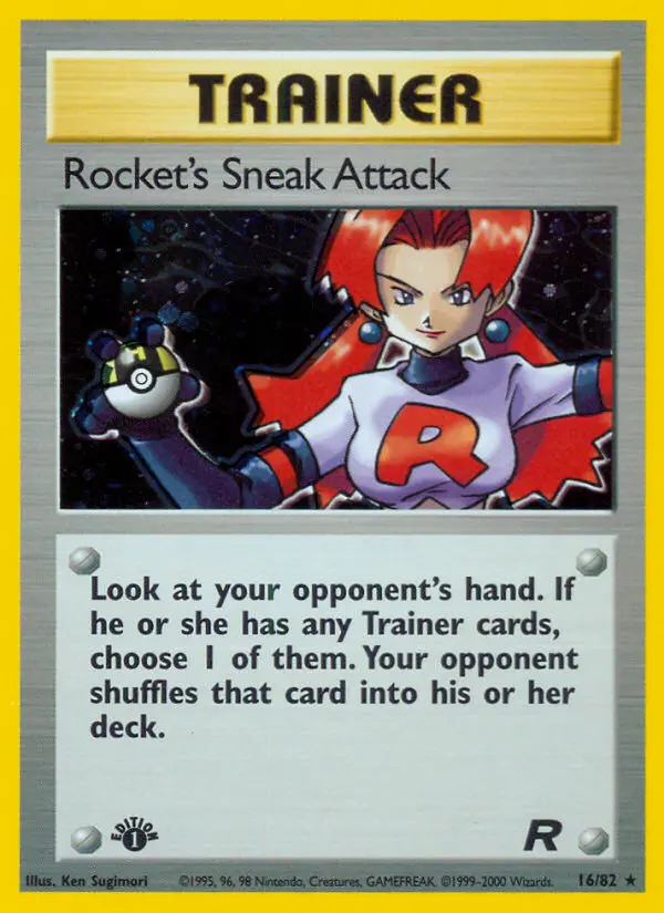 Rocket's Sneak Attack, Pokémon card
