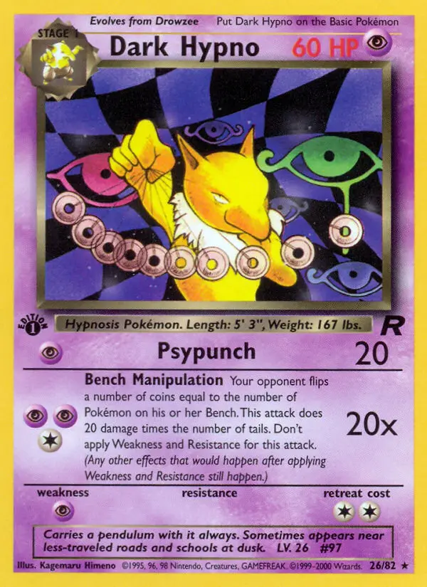 Dark Hypno, Pokémon card