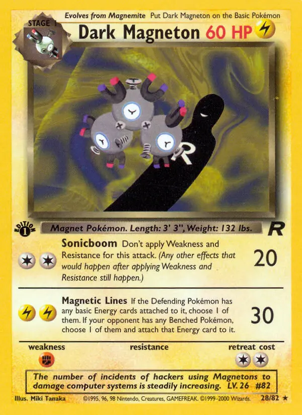 Dark Magneton, Pokémon card