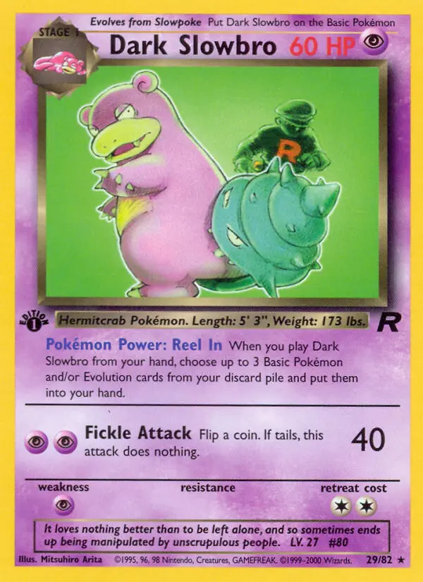 Dark Slowbro, Pokémon card