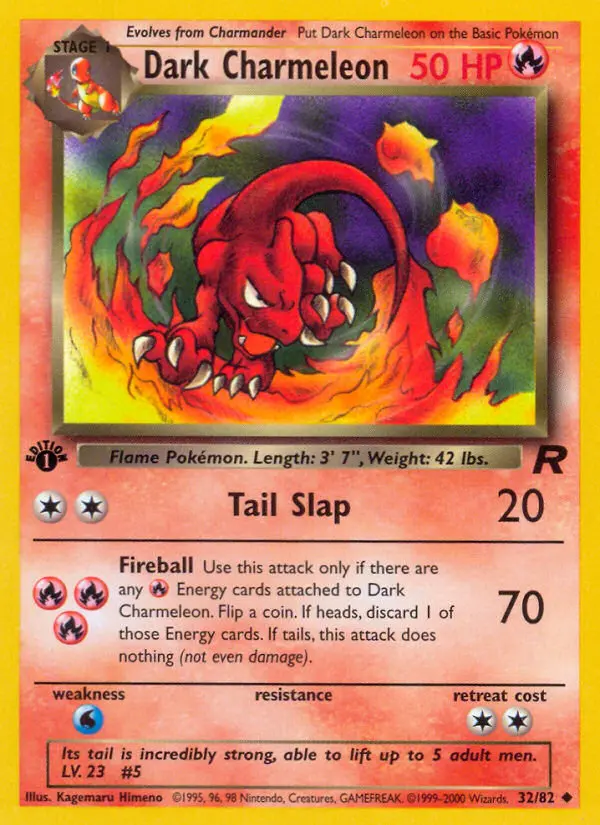 Dark Charmeleon, Pokémon card