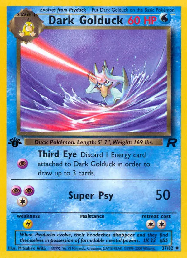 Dark Golduck, Pokémon card