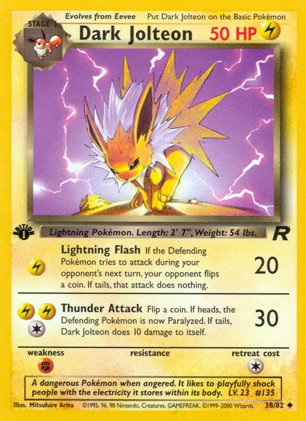 Dark Jolteon, Pokémon card