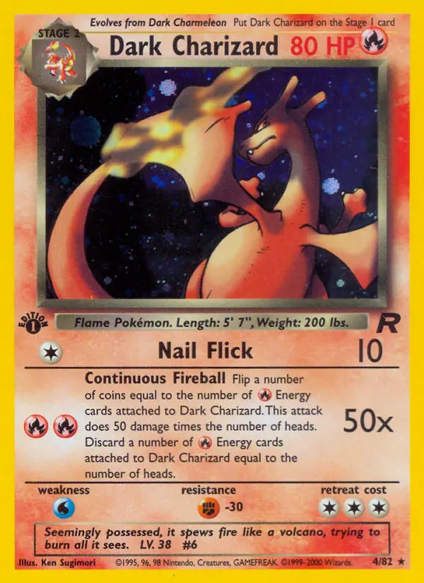 Dark Charizard, Pokémon card