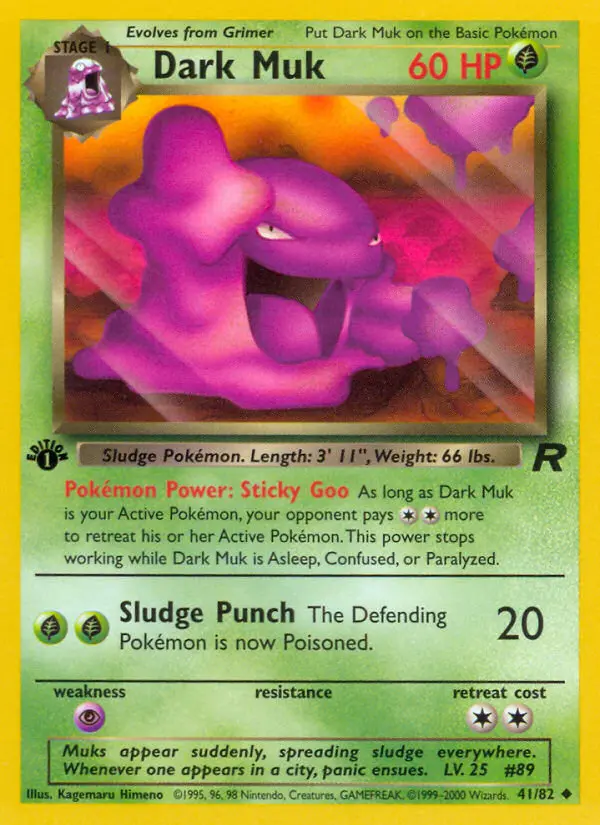 Dark Muk, Pokémon card