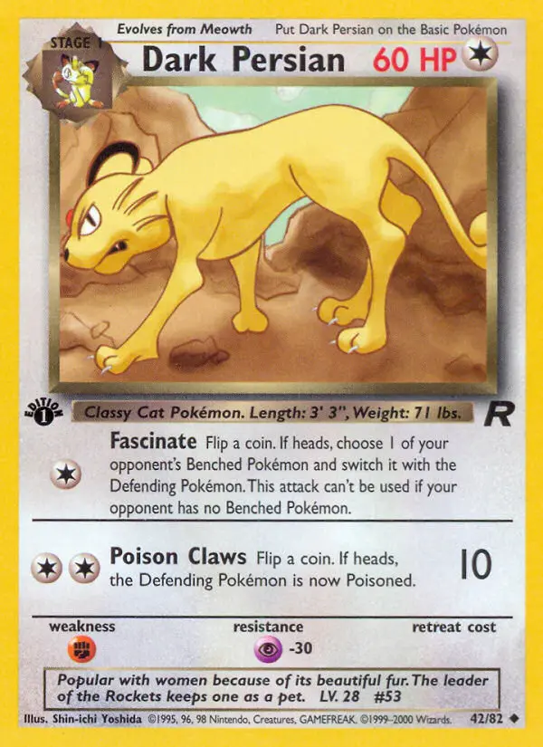Dark Persian, Pokémon card