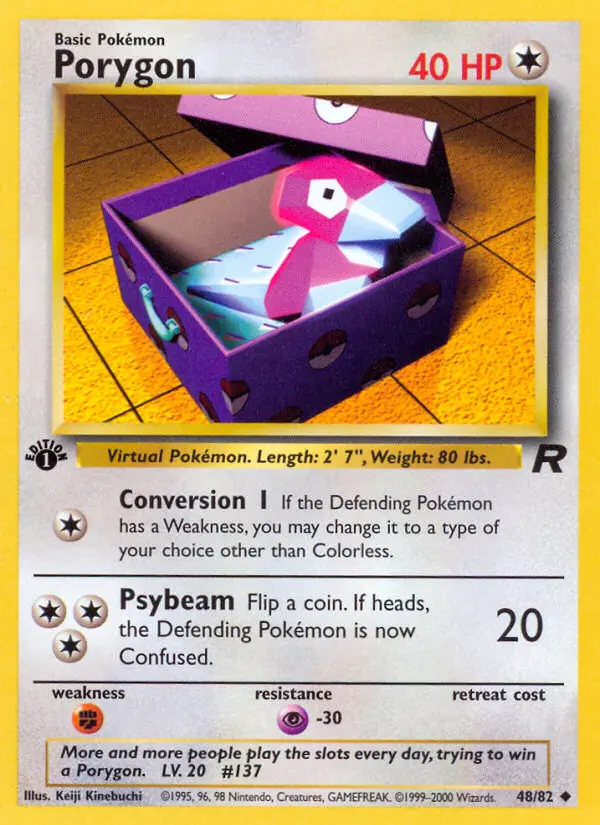 Porygon, Pokémon card