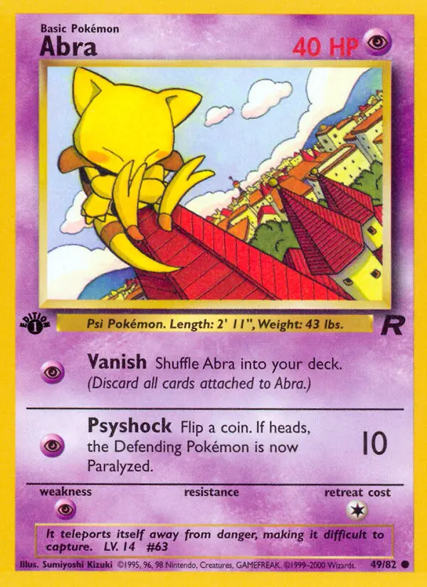 Abra, Pokémon card