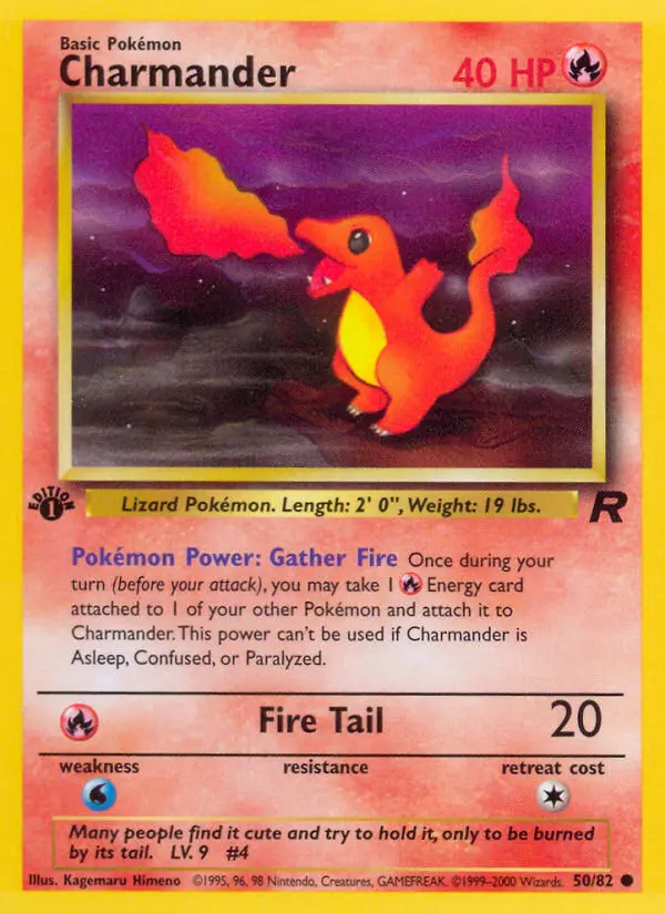 Charmander, Pokémon card