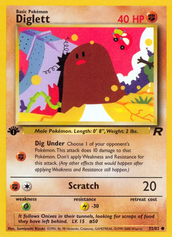 Diglett, Pokémon card
