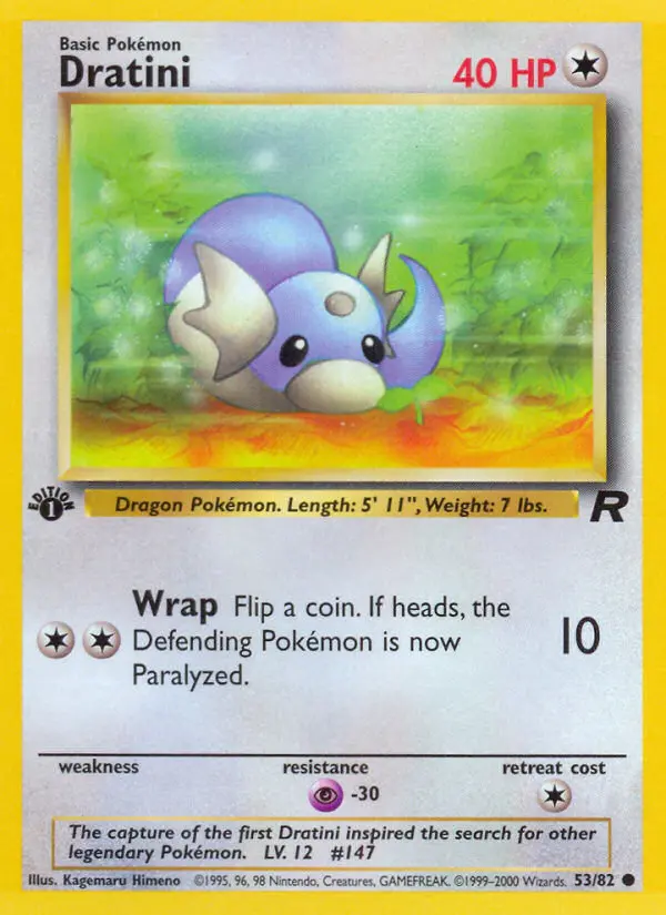 Dratini, Pokémon card