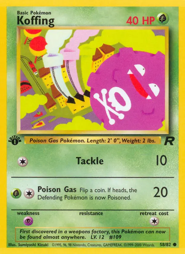 Koffing, Pokémon card