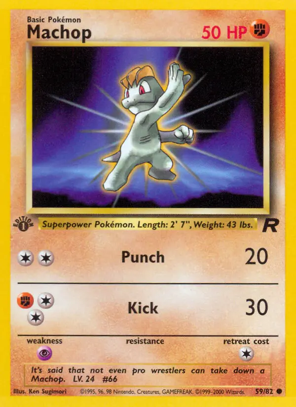 Machop, Pokémon card