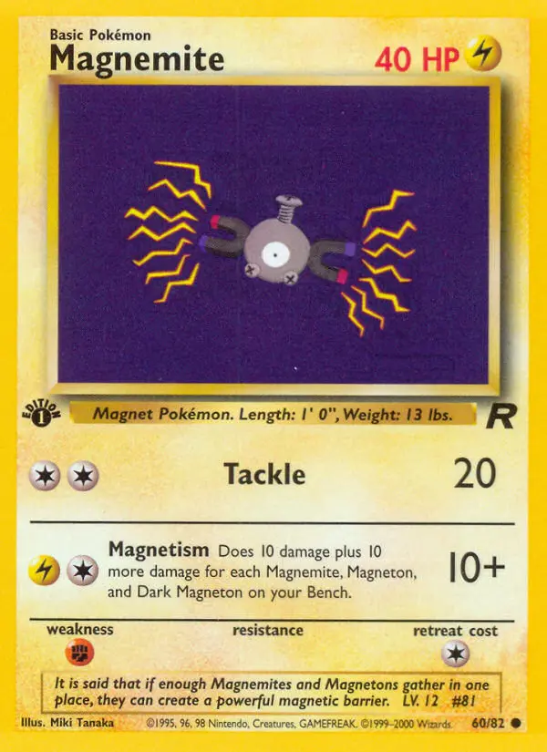 Magnemite, Pokémon card