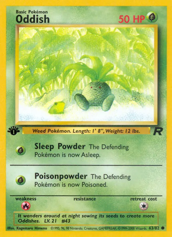 Oddish, Pokémon card