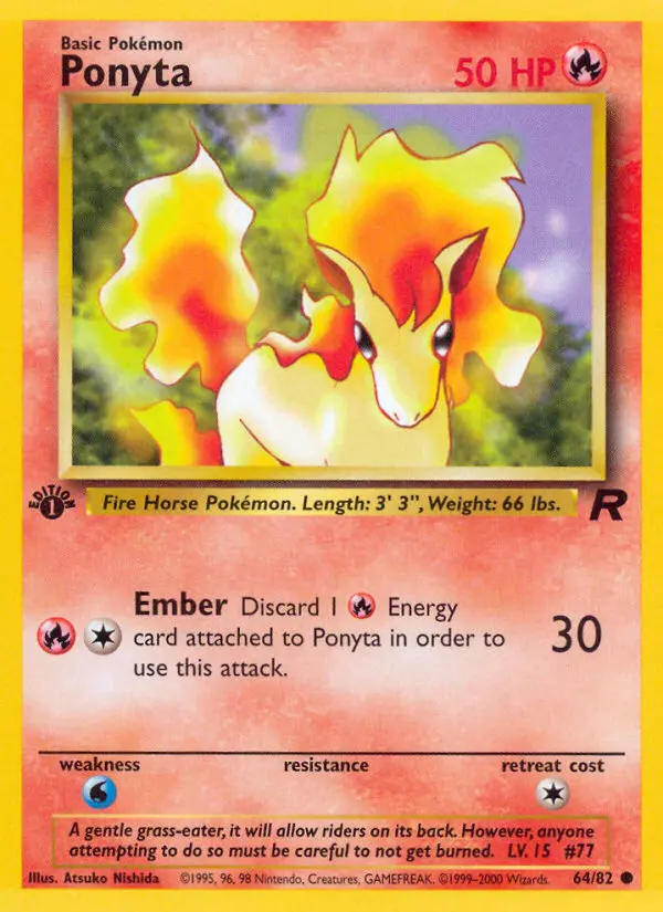 Ponyta, Pokémon card