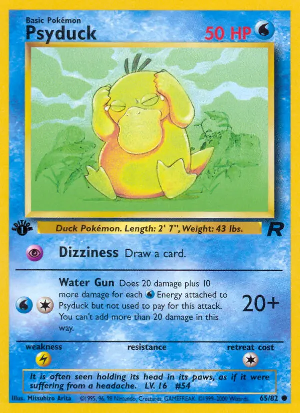 Psyduck, Pokémon card