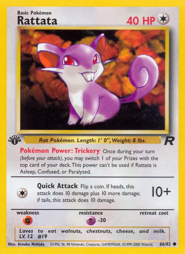 Rattata, Pokémon card