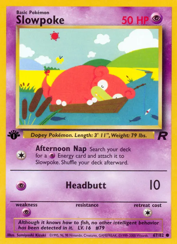 Slowpoke, Pokémon card
