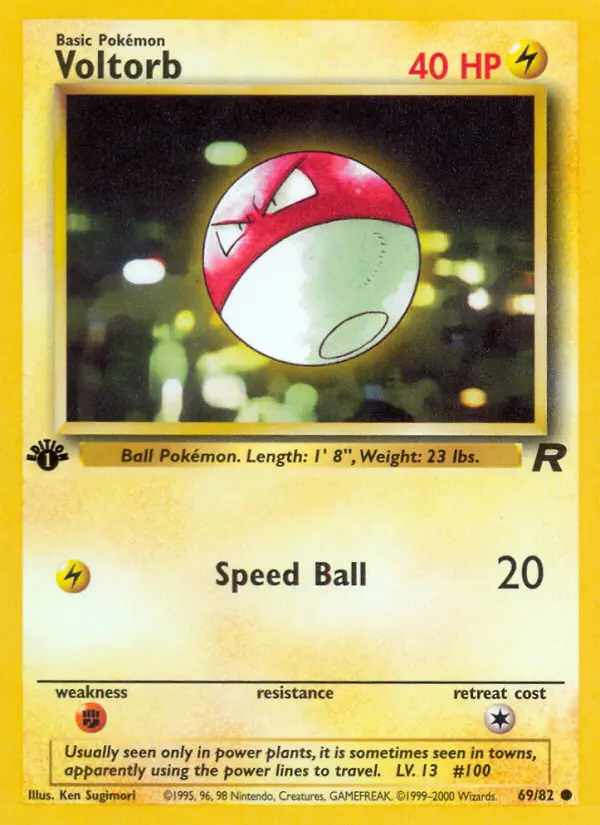 Voltorb, Pokémon card
