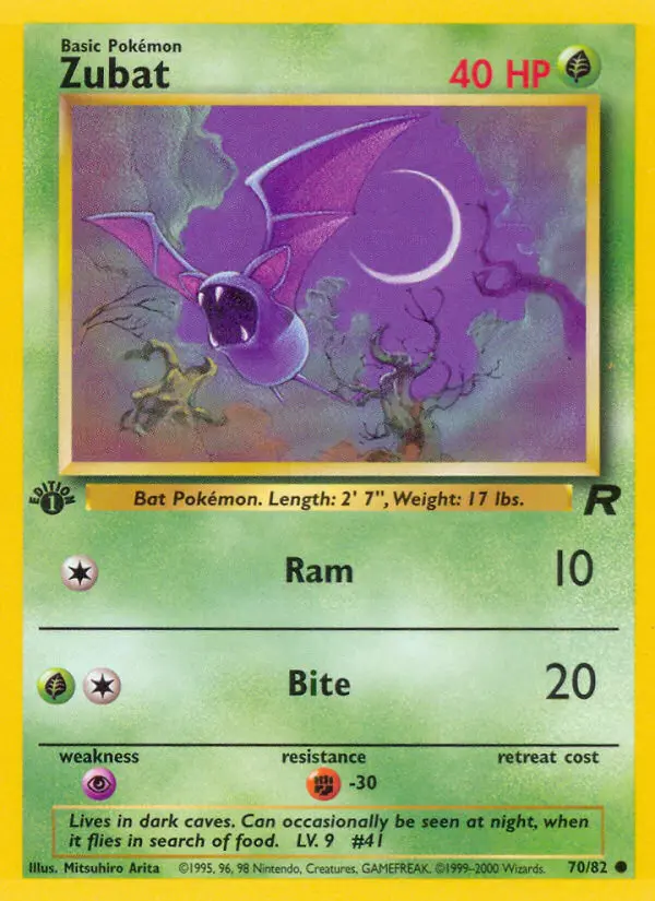 Zubat, Pokémon card