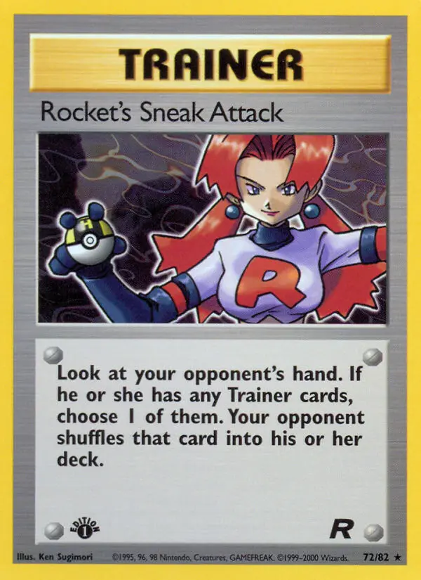 Rocket's Sneak Attack, Pokémon card