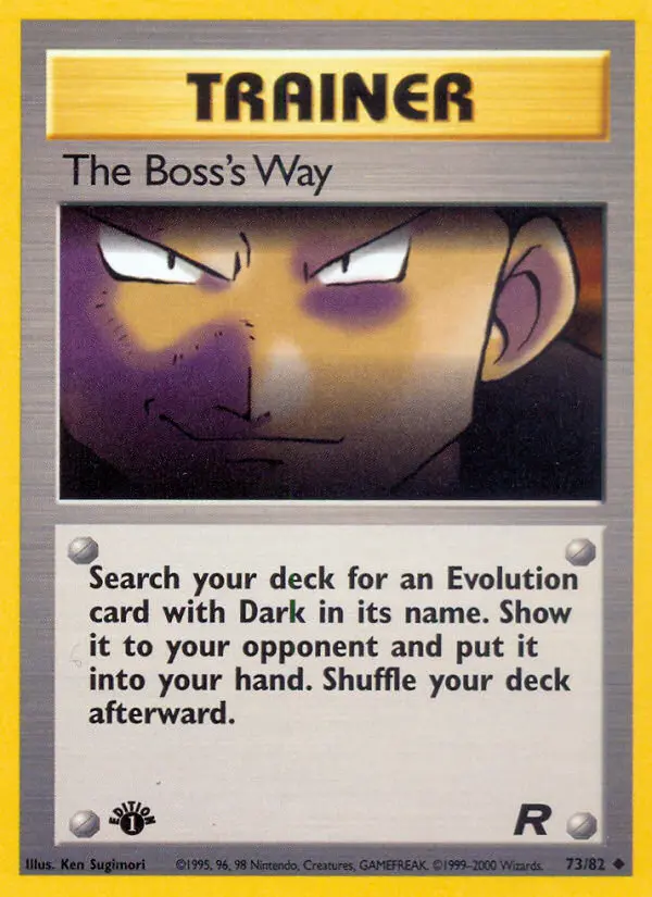 The Boss's Way, Pokémon card