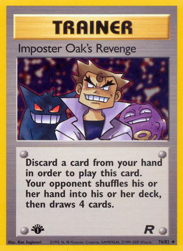 Imposter Oak's Revenge, Pokémon card