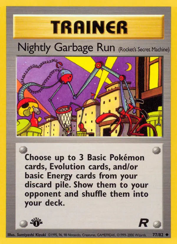 Nightly Garbage Run, Pokémon card