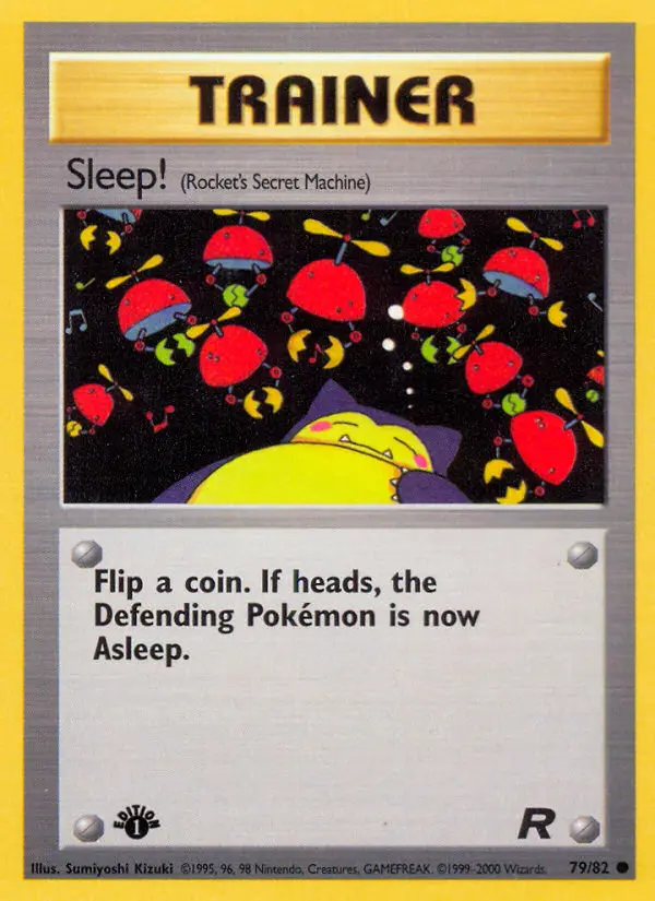 Sleep!, Pokémon card