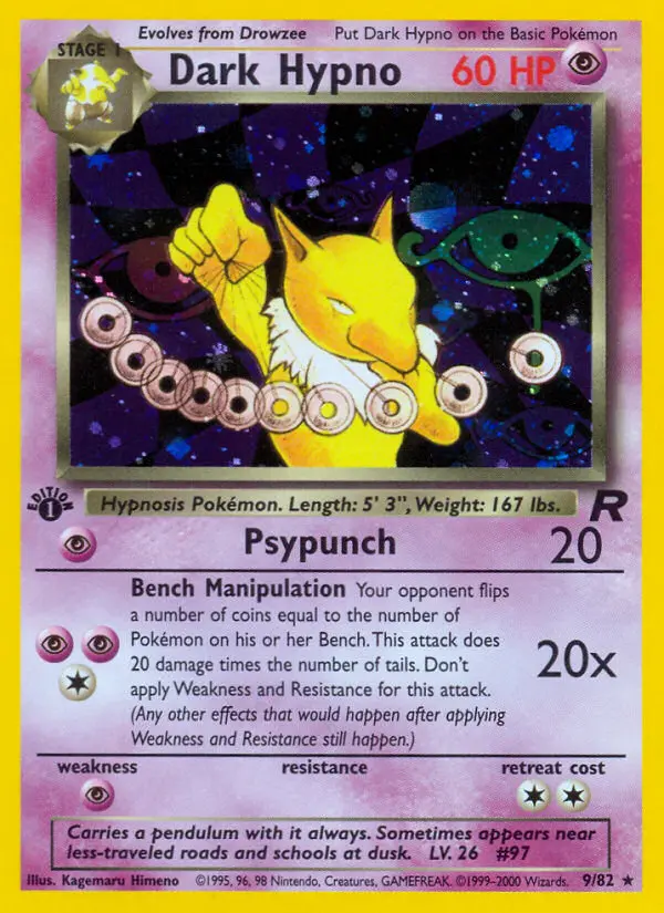 Dark Hypno, Pokémon card