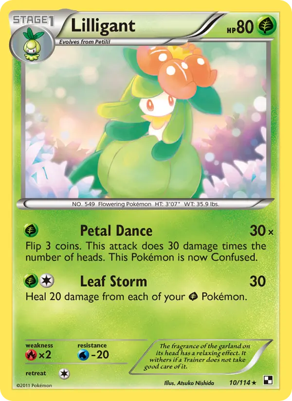 Lilligant, Pokémon card