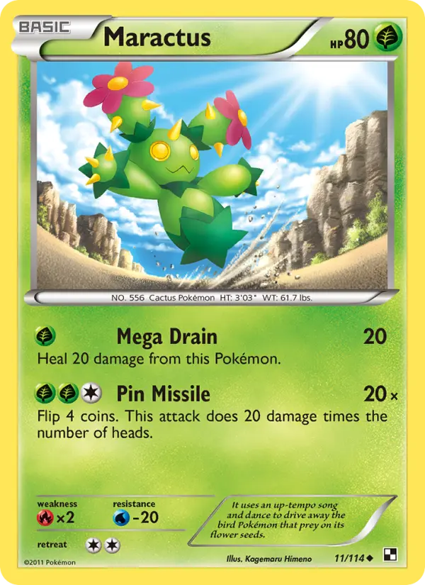 Maractus, Pokémon card