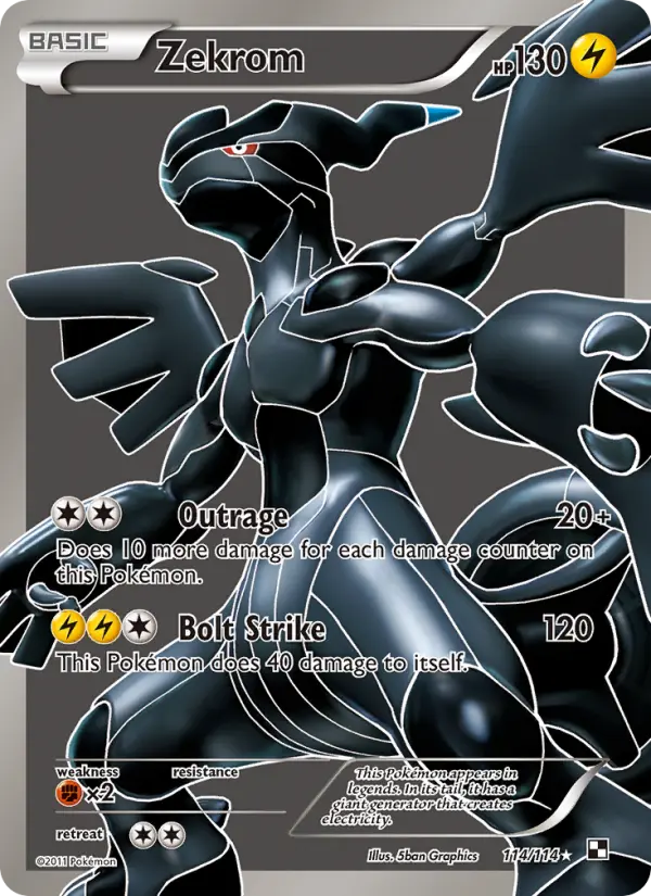 Zekrom, Pokémon card