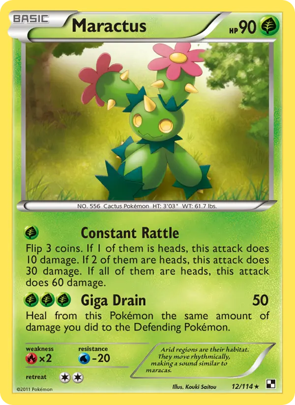 Maractus, Pokémon card