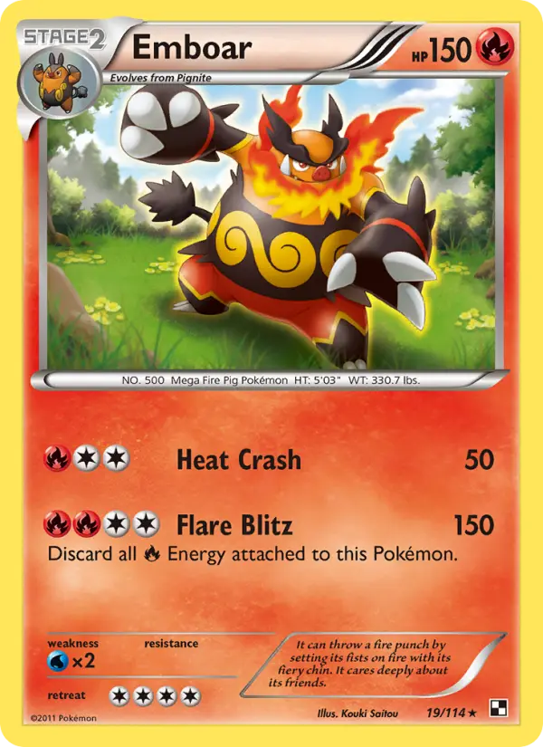 Emboar, Pokémon card